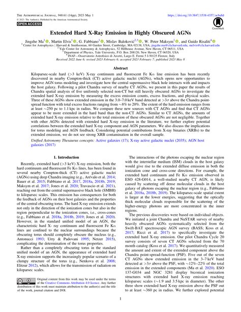 Pdf Extended Hard X Ray Emission In Highly Obscured Agns