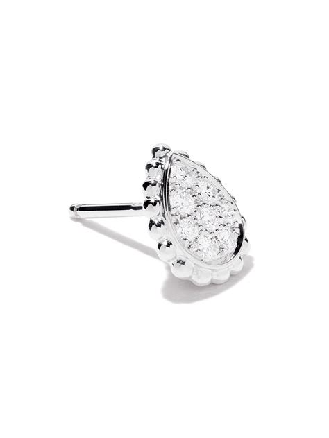 Boucheron Kt White Gold Serpent Boh Me Diamonds Xs Motif Teardrop