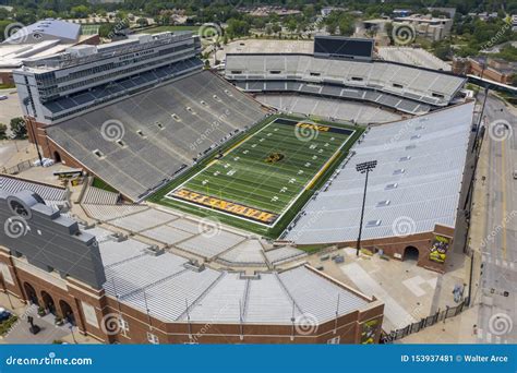 Aerial Views Of Kinnick Stadium On The Campus Of The University Of Iowa