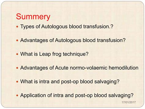 Autologous Blood Transfusion Ppt Free Download