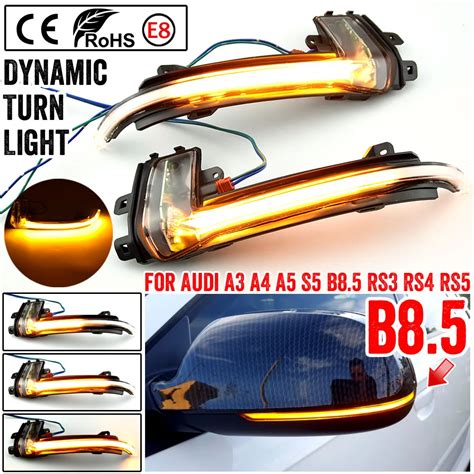 For Audi A4 A5 S5 B8 5 Rs5 Rs4 Dynamic Scroll Led Turn Signal Light