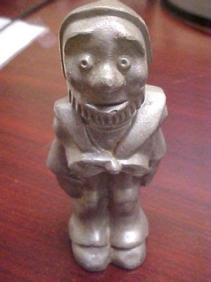 Vintage Large Figural Cast Iron Bottle Opener Paul Bunyan Antique