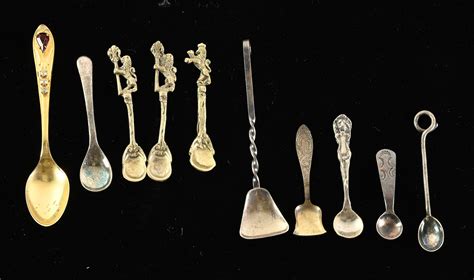 At Auction Vintage Salt Cellar Spoon Estate Collection