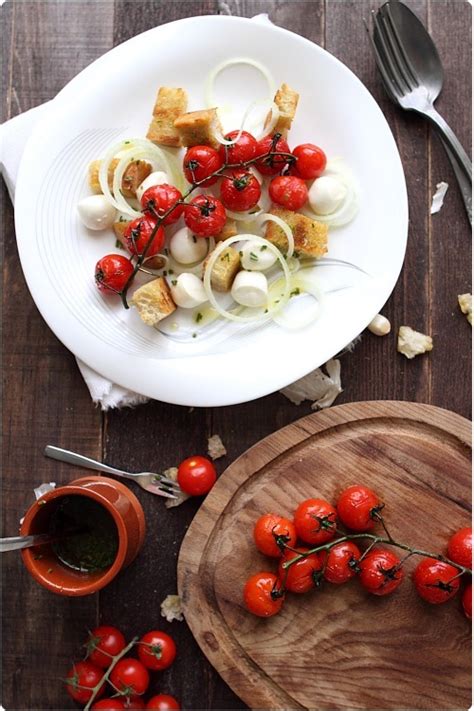 Panzanella Salade De Pain Italienne Chefnini