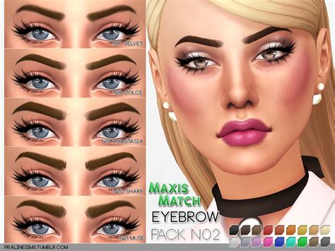 Pralinesims Maxis Match Eyebrow Pack N02