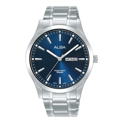 Jual Jam Tangan Pria Alba Prestige Aj X Men Blue Dial Stainless