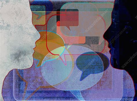 Communication, conceptual illustration - Stock Image - C059/6222 ... 