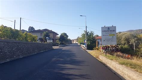 Cossano Belbo Conclusi I Lavori Di Asfaltatura Sulla Strada