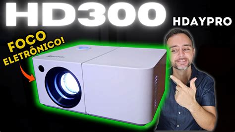 BARATINHO Mini Projetor HD300 HDAYPRO Review YouTube