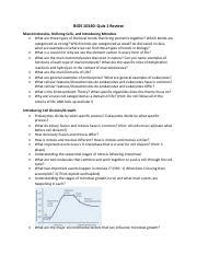 BIOS 10140 Quiz 1 Review Pdf BIOS 10140 Quiz 1 Review Macromolecules