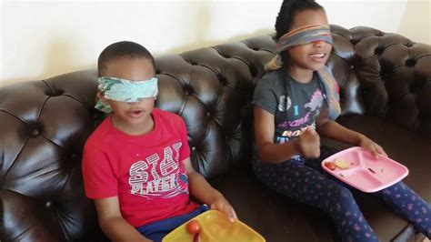 Blindfold Food Taste Test Guess The Taste Game Whats In My Mouth