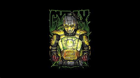 Hd Wallpaper Yellow Fighter Cyborg Art Mortal Kombat Cyrax