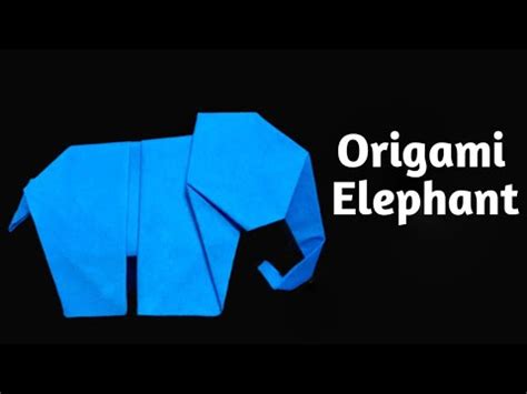 Origami Elephant How To Make A Easy Paper Eliphant YouTube