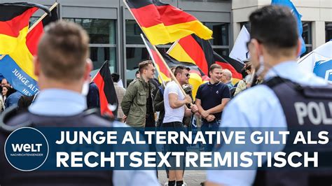 JUNGE ALTERNATIVE Verfassungsschutz Stuft AFD Jugendorganisation Als