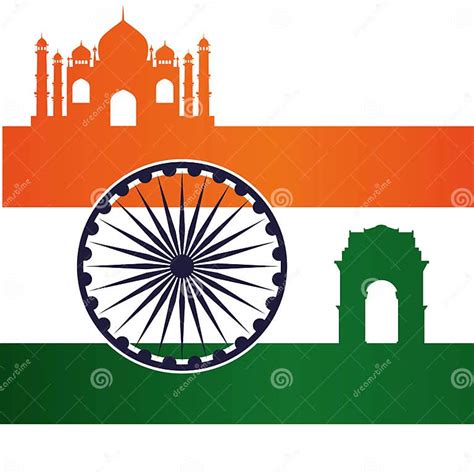 Modern Vector Illustration Of Indian Independence Day Celebration