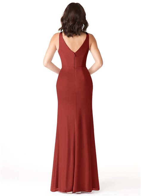 Terracotta Azazie Leandra Bridesmaid Dresses Azazie