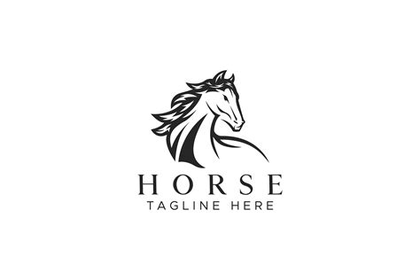 Abstract Logo Silhouette Horse Graphic By Captoro · Creative Fabrica