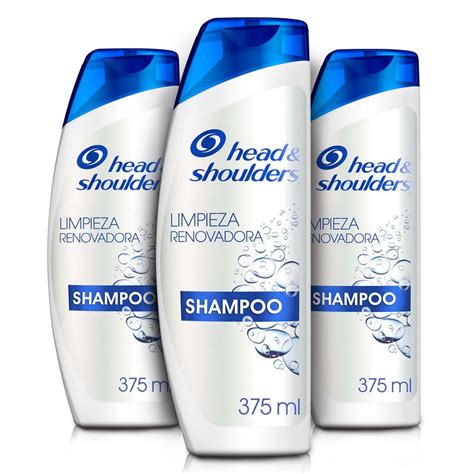 Tripack Shampoo Head And Shoulders Limpieza Renovadora 375ml Wong