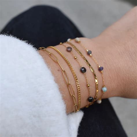 multi bar chain bracelet otheliajws