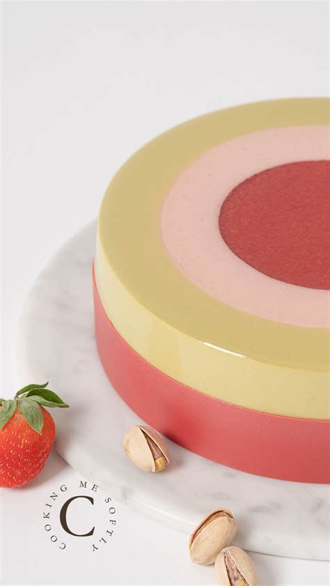 Strawberries And Pistachio Entremets Cooking Me Softly