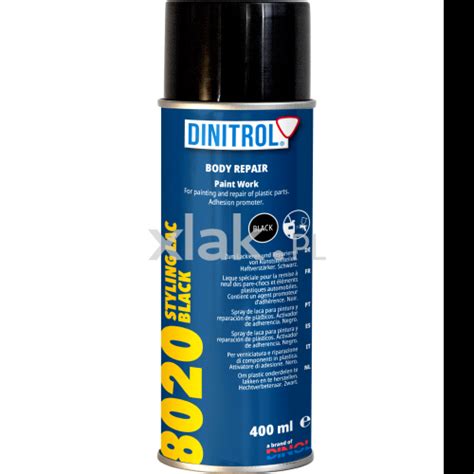 Lakier Do Plastiku Tworzyw Dinitrol Styling Lac Czarny Spray Ml