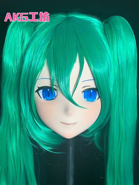 Al29customize Character Emilia Femalegirl Resin Fullhalf Head With Lock Anime Cosplay