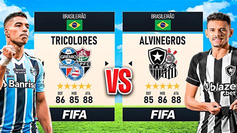 TRICOLORES vs ALVINEGROS no BRASILEIRÃO Quem ganha FIFA