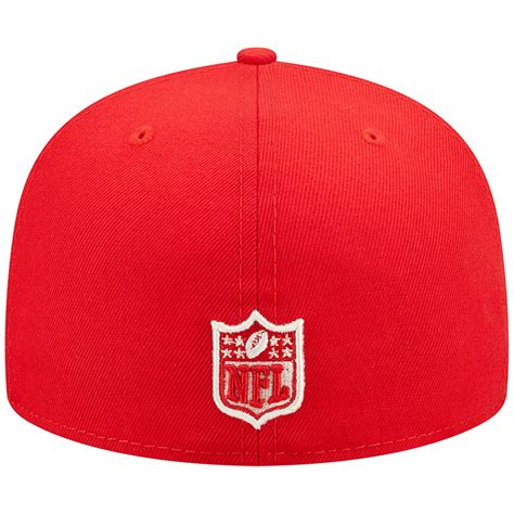 Mens New Era Red Kansas City Chiefs Super Bowl Iv Pop Sweat 59fifty Fitted Hat