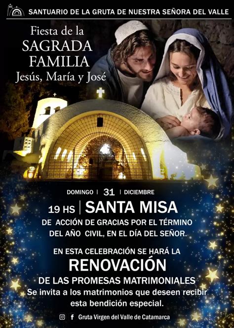 Fiesta de la Sagrada Familia en el Santuario de la Gruta En qué