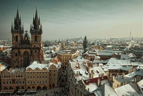 Prague in winter photo on Sunsurfer