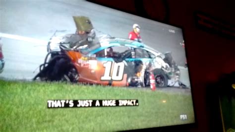 Violent Crash NASCAR Kansas 2017 Aric Almirola YouTube