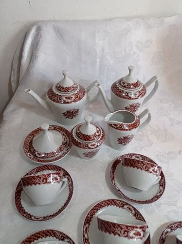 Conjunto De Porcelana Chá E Café Pozzani Antigo MercadoLivre