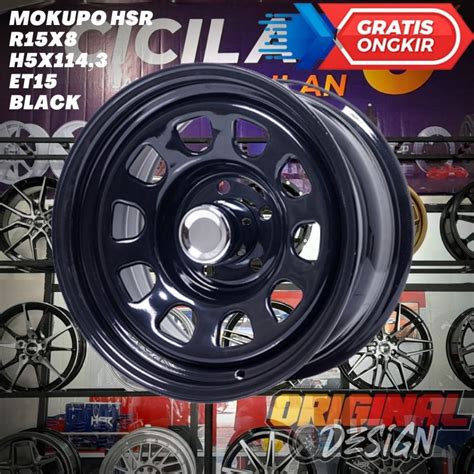 Jual Velg Mobil Ring Daytona Steel Hsr Mokupo R Lebar Et Black