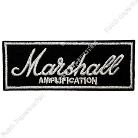 MARSHALL Amps Logo Hardcore Music Band Embroidered IRON ON and SEW ON Patch Heavy Metal Custom ...