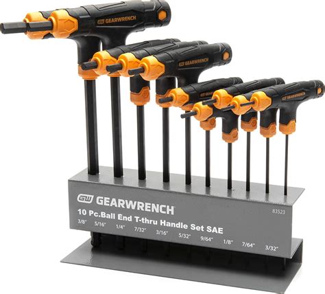 CRAFTSMAN Hex Key Allen Wrench Set With Ball End SAE 10 Piece