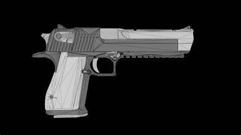 3d Counter Strike 2 Desert Eagle With Texture Sets Done Ready To Be