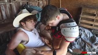 Horny Cowboy Calvin Banks Picks Up A Quarterback Drake Von And Rides