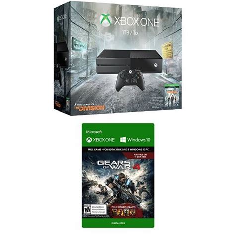 Xbox One 1tb Console Tom Clancy S The Division Bundle And Gears Of War 4 Standard