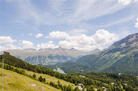 St Moritz Dorf St Moritzersee See Bergsee Engadin Oberengadin