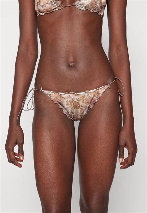 Jaded London Ruffle Bottoms Leopard Mirage Bikini Hose