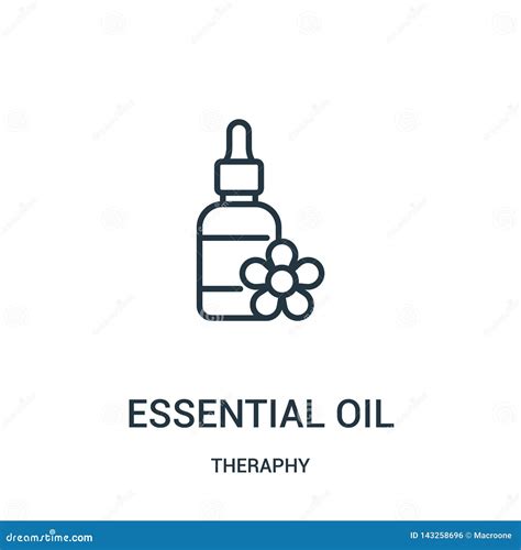 Essential Oil Icon Vector From Theraphy Collection Thin Line Essential