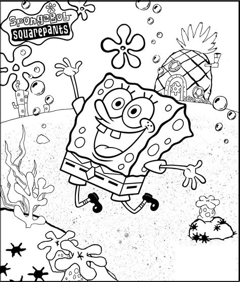 Spongebob Face Coloring Pages – Through the thousands of photographs on ...