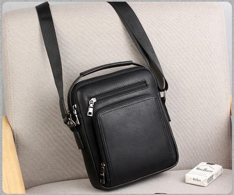 Rhodey Tas Selempang Pria Messenger Bag Pu Leather Black