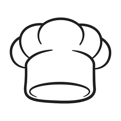 Premium Vector | Cartoon style chef hat drawing