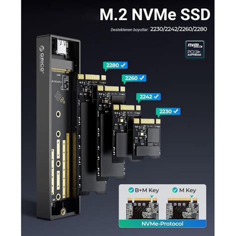 Orico Usb Gen Gbps M Nvme Ssd Disk Kutusu Al Minyum