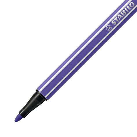 STABILO Pen 68 Premium Viltstift ColorParade Antraciet Paars 20 Stuks