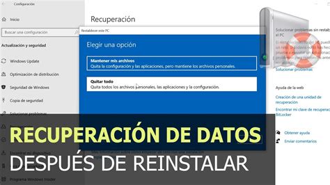 Recuperaci N De Datos En Windows Soluciones Despu S De Reinstalar O