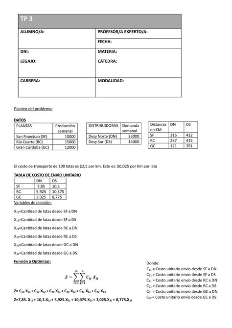 Trabajo Pr Ctico Nro Investigaci N Operativa Explicativo Tp