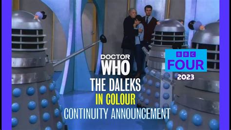 Doctor Who The Daleks In Colour Continuity Announcement Bbc