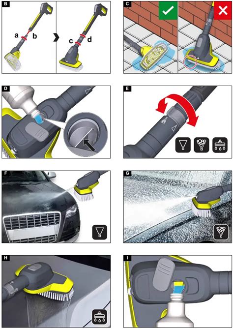 KARCHER WB 7 Plus 3 In 1 Wash Brush Instruction Manual